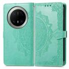 For Huawei Mate 70 Pro+ Mandala Flower Embossed Leather Phone Case(Green) - 2