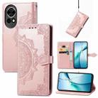 For Huawei nova 13 Mandala Flower Embossed Leather Phone Case(Rose Gold) - 1