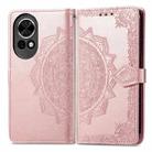 For Huawei nova 13 Mandala Flower Embossed Leather Phone Case(Rose Gold) - 2