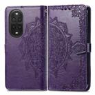 For Huawei nova 13 Pro Mandala Flower Embossed Leather Phone Case(Purple) - 2