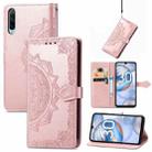 For Honor 30i Mandala Flower Embossed Leather Phone Case(Rose Gold) - 1