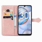 For Honor 30i Mandala Flower Embossed Leather Phone Case(Rose Gold) - 3