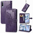 For Honor 30i Mandala Flower Embossed Leather Phone Case(Purple) - 1