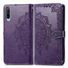 For Honor 30i Mandala Flower Embossed Leather Phone Case(Purple) - 2