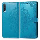 For Honor 30i Mandala Flower Embossed Leather Phone Case(Blue) - 2