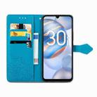 For Honor 30i Mandala Flower Embossed Leather Phone Case(Blue) - 3