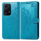 For Honor 200 Lite Global Mandala Flower Embossed Leather Phone Case(Blue) - 2