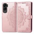 For Honor 90 Lite Mandala Flower Embossed Leather Phone Case(Rose Gold) - 2