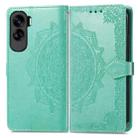 For Honor 90 Lite Mandala Flower Embossed Leather Phone Case(Green) - 2