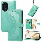 For Honor 200 Mandala Flower Embossed Leather Phone Case(Green) - 1