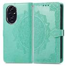 For Honor 200 Mandala Flower Embossed Leather Phone Case(Green) - 2