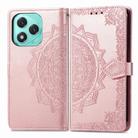For Honor 400 Lite Mandala Flower Embossed Leather Phone Case(Rose Gold) - 2