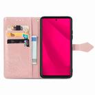 For Honor 400 Lite Mandala Flower Embossed Leather Phone Case(Rose Gold) - 3