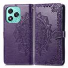 For Honor 400 Lite Mandala Flower Embossed Leather Phone Case(Purple) - 2