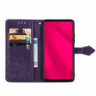 For Honor 400 Lite Mandala Flower Embossed Leather Phone Case(Purple) - 3