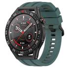 For Huawei Watch GT3 SE Long & Short Sports Solid Color Silicone Watch Band Set(Olive Green) - 1