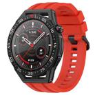 For Huawei Watch GT3 SE Long & Short Sports Solid Color Silicone Watch Band Set(Red) - 1