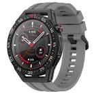 For Huawei Watch GT3 SE Long & Short Sports Solid Color Silicone Watch Band Set(Grey) - 1