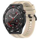 For Huawei Watch GT3 SE Long & Short Sports Solid Color Silicone Watch Band Set(Khaki) - 1