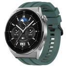 For Huawei Watch 3 Pro Long & Short Sports Solid Color Silicone Watch Band Set(Olive Green) - 1