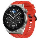 For Huawei Watch 3 Pro Long & Short Sports Solid Color Silicone Watch Band Set(Red) - 1