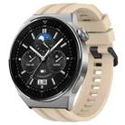 For Huawei Watch 3 Pro Long & Short Sports Solid Color Silicone Watch Band Set(Khaki) - 1
