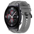 For Huawei Watch 3 Long & Short Sports Solid Color Silicone Watch Band Set(Grey) - 1