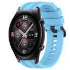 For Huawei Watch 3 Long & Short Sports Solid Color Silicone Watch Band Set(Sky Blue) - 1