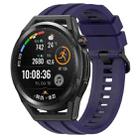 For Huawei Watch Buds Long & Short Sports Solid Color Silicone Watch Band Set(Midnight Blue) - 1