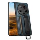 For Xiaomi 13 Ulrta Suteni H13 Card Wallet Wrist Strap Holder PU Phone Case(Blue) - 1