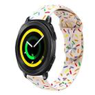 For Samsung Galaxy Watch 5 Pro Sports Rainbow Dots Silicone Buckle Watch Band(Starlight Color) - 1