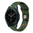 For Samsung Galaxy Watch Active 2 40mm / 44mm Sports Rainbow Dots Silicone Buckle Watch Band(Green) - 1