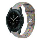 For Samsung Galaxy Watch Active 2 40mm / 44mm Sports Rainbow Dots Silicone Buckle Watch Band(Gray) - 1