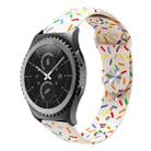 For Samsung Galaxy watch Active 40mm Sports Rainbow Dots Silicone Buckle Watch Band(Starlight Color) - 1