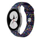 For Samsung Galaxy Gear Sport Sports Rainbow Dots Silicone Buckle Watch Band(Blue) - 1