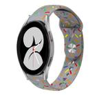For Samsung Galaxy Gear Sport Sports Rainbow Dots Silicone Buckle Watch Band(Gray) - 1