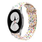 For Samsung Galaxy Gear Sport Sports Rainbow Dots Silicone Buckle Watch Band(Starlight Color) - 1