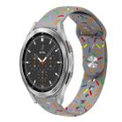 For Samsung Gear S2 Classic Sports Rainbow Dots Silicone Buckle Watch Band(Gray) - 1