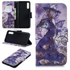 3D Colored Drawing Pattern Horizontal Flip Leather Case for Samsung Galaxy A50, with Holder & Card Slots & Wallet(Peacock) - 1