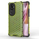 For OPPO Reno10 China Shockproof Honeycomb Phone Case(Green) - 1