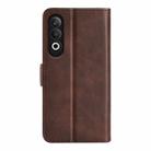 For OPPO K12 Dual-side Magnetic Buckle Horizontal Flip Leather Phone Case(Brown) - 3