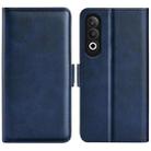 For OPPO K12 Dual-side Magnetic Buckle Horizontal Flip Leather Phone Case(Dark Blue) - 1