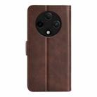 For OPPO A3 Pro 5G China Dual-side Magnetic Buckle Horizontal Flip Leather Phone Case(Brown) - 3