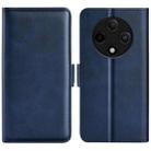 For OPPO A3 Pro 5G China Dual-side Magnetic Buckle Horizontal Flip Leather Phone Case(Dark Blue) - 1