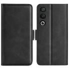 For OPPO A3 Pro Global Dual-side Magnetic Buckle Horizontal Flip Leather Phone Case(Black) - 1