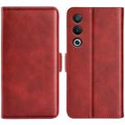 For OPPO A3 Pro Global Dual-side Magnetic Buckle Horizontal Flip Leather Phone Case(Red) - 1