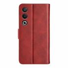 For OPPO A3 Pro Global Dual-side Magnetic Buckle Horizontal Flip Leather Phone Case(Red) - 3