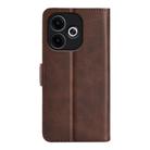 For OPPO A5 Pro Global Dual-side Magnetic Buckle Horizontal Flip Leather Phone Case(Brown) - 3