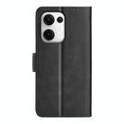 For OPPO Reno13 5G Dual-side Magnetic Buckle Horizontal Flip Leather Phone Case(Black) - 3