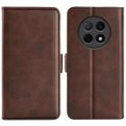 For OPPO F29 Pro 5G Dual-side Magnetic Buckle Horizontal Flip Leather Phone Case(Brown) - 1